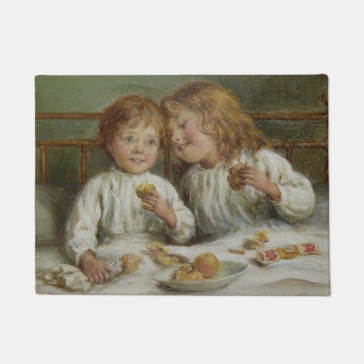 Weihnachtsvormittag (von Joseph Clark) Fußmatte (Vorderseite)