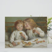 Weihnachtsvormittag (von Joseph Clark) Karte (Stehend Vorderseite)