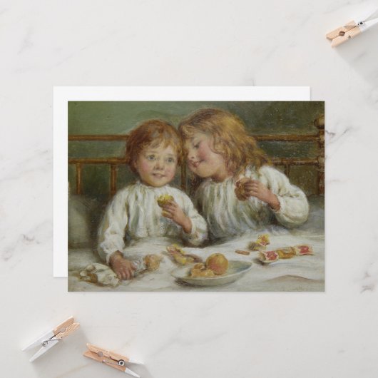 Weihnachtsvormittag (von Joseph Clark) Karte (Vorderseite/Rückseite Beispiel)