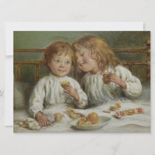 Weihnachtsvormittag (von Joseph Clark) Karte (Vorderseite)