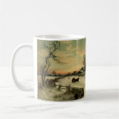 Weihnachtsvormittag Winterlandschaft Kaffeetasse (Links)