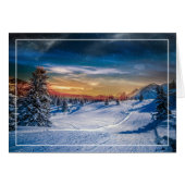 Weihnachtsvormittags Skipiste (Vorderseite (Horizontal))