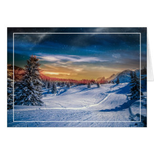 Weihnachtsvormittags Skipiste