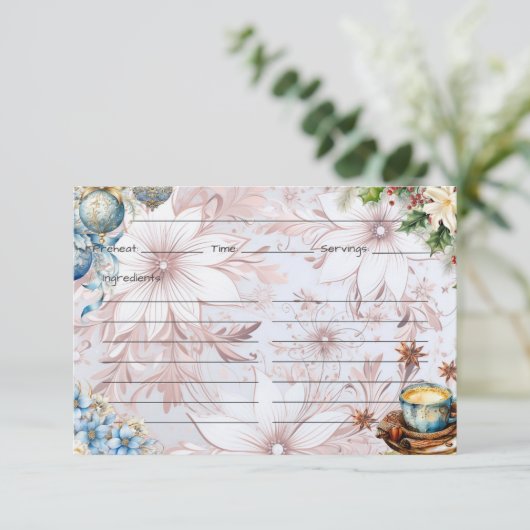 Weihnachtsvormittagskarte Begleitkarte (Stehend Vorderseite)