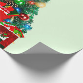 Weihnachtsvormittagspapier Geschenkpapier (Ecke)