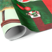 Weihnachtsvormittagspapier Geschenkpapier (Rolleneckpunkt)