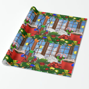Weihnachtsvormittagspapier Geschenkpapier