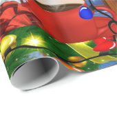 Weihnachtsvormittagspapier Geschenkpapier (Rolleneckpunkt)