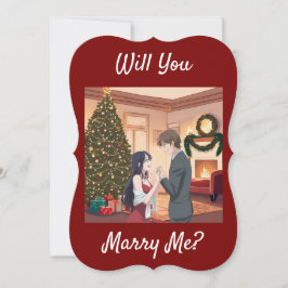 Weihnachtsvorschlag - wirst du mich heiraten? Sie Einladung