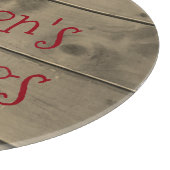 Weihnachtsvorstand der Saison - rustikale Weihnach Schneidebrett (Ecke)