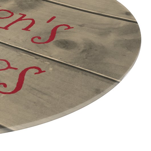 Weihnachtsvorstand der Saison - rustikale Weihnach Schneidebrett (Ecke)