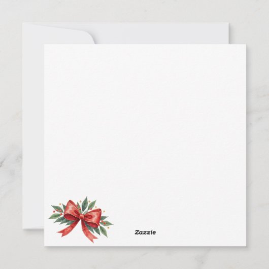 Weihnachtsvorstellung Feiertagskarte (Rückseite)