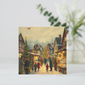 Weihnachtsvorstellung Feiertagskarte (Stehend Vorderseite)