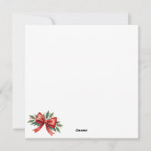 Weihnachtsvorstellung Feiertagskarte (Rückseite)