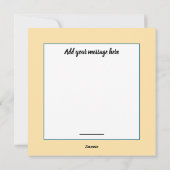 Weihnachtsvorstellung Feiertagskarte (Rückseite)