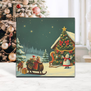 Weihnachtsvorstellung Feiertagskarte