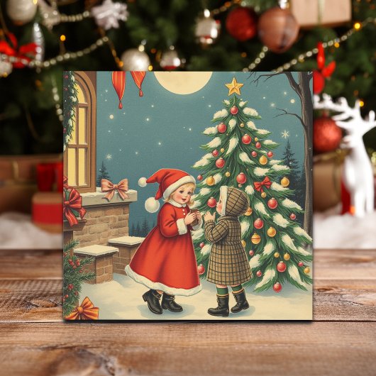 Weihnachtsvorstellung Feiertagskarte