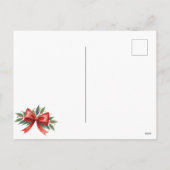Weihnachtsvorstellung Feiertagspostkarte (Rückseite)