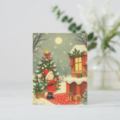 Weihnachtsvorstellung Feiertagspostkarte (Stehend Vorderseite)