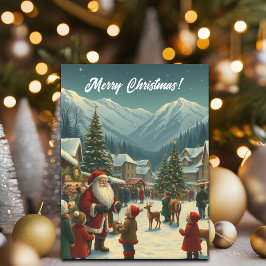 Weihnachtsvorstellung Feiertagspostkarte