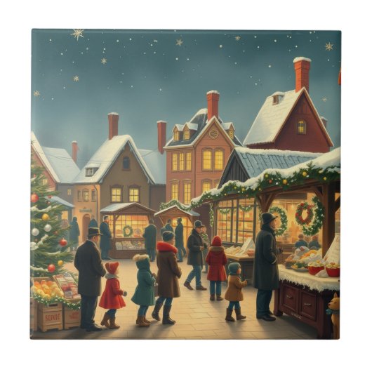 Weihnachtsvorstellung Fliese (Vorderseite)