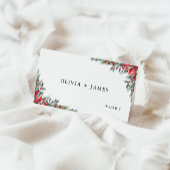 Weihnachtsvorstellung für Platzkarten Begleitkarte