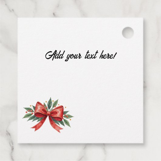 Weihnachtsvorstellung Geschenkanhänger (Rückseite)