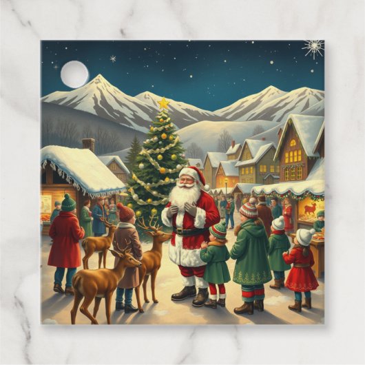 Weihnachtsvorstellung Geschenkanhänger (Vorderseite)