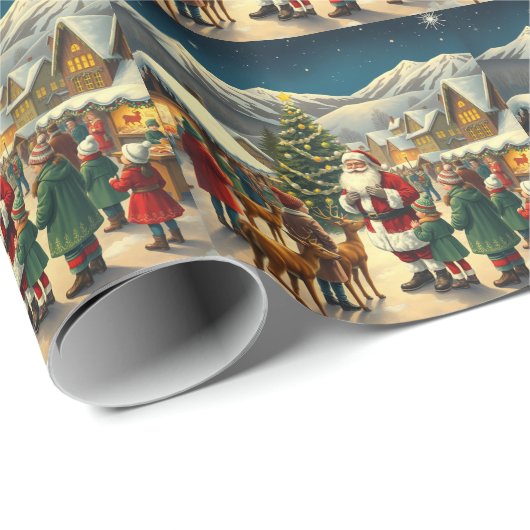 Weihnachtsvorstellung Geschenkpapier (Rolleneckpunkt)