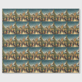 Weihnachtsvorstellung Geschenkpapier (Flach)