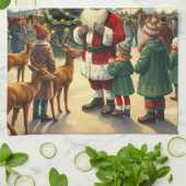 Weihnachtsvorstellung Geschirrtuch (Gefaltet)