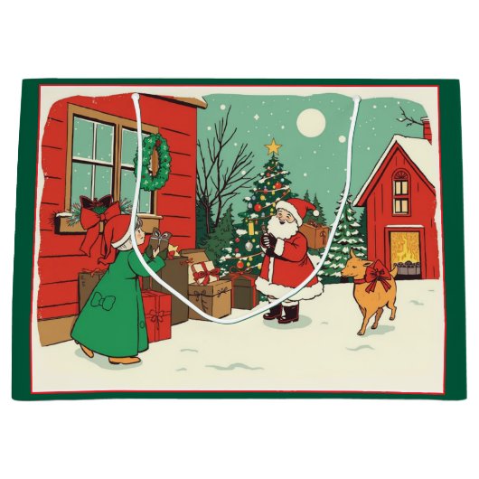 Weihnachtsvorstellung Große Geschenktüte (Vorderseite)
