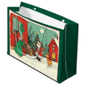 Weihnachtsvorstellung Große Geschenktüte (Vorderseite Schrägansicht)