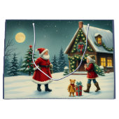 Weihnachtsvorstellung Große Geschenktüte (Vorderseite)