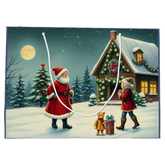 Weihnachtsvorstellung Große Geschenktüte (Rückseite)