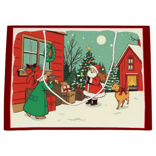 Weihnachtsvorstellung Große Geschenktüte (Vorderseite)