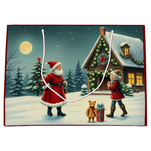 Weihnachtsvorstellung Große Geschenktüte (Vorderseite)