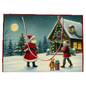 Weihnachtsvorstellung Große Geschenktüte (Rückseite)