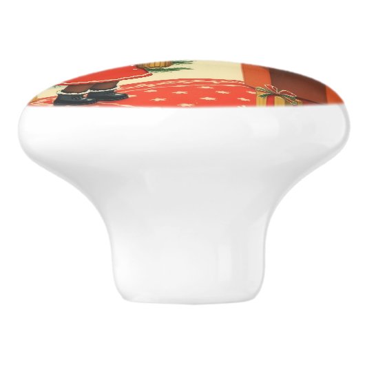 Weihnachtsvorstellung Keramikknauf (Seitenansicht)