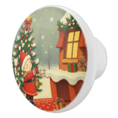 Weihnachtsvorstellung Keramikknauf (Rechts)