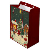 Weihnachtsvorstellung Mittlere Geschenktüte (Rückseite Schrägansicht)