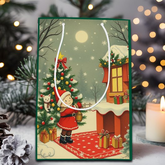 Weihnachtsvorstellung Mittlere Geschenktüte