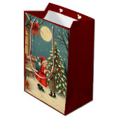 Weihnachtsvorstellung Mittlere Geschenktüte (Rückseite Schrägansicht)