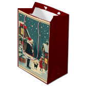 Weihnachtsvorstellung Mittlere Geschenktüte (Vorderseite Schrägansicht)