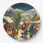 Weihnachtsvorstellung Pappteller (Vorderseite)