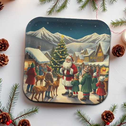 Weihnachtsvorstellung Pappteller