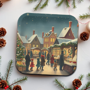 Weihnachtsvorstellung Pappteller