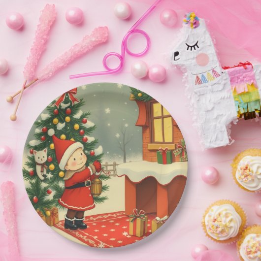 Weihnachtsvorstellung Pappteller (Party)