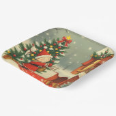 Weihnachtsvorstellung Pappteller (Gewinkelt)