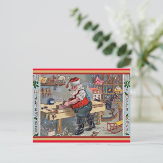 Weihnachtsvorstellung Postkarte (Stehend Vorderseite)